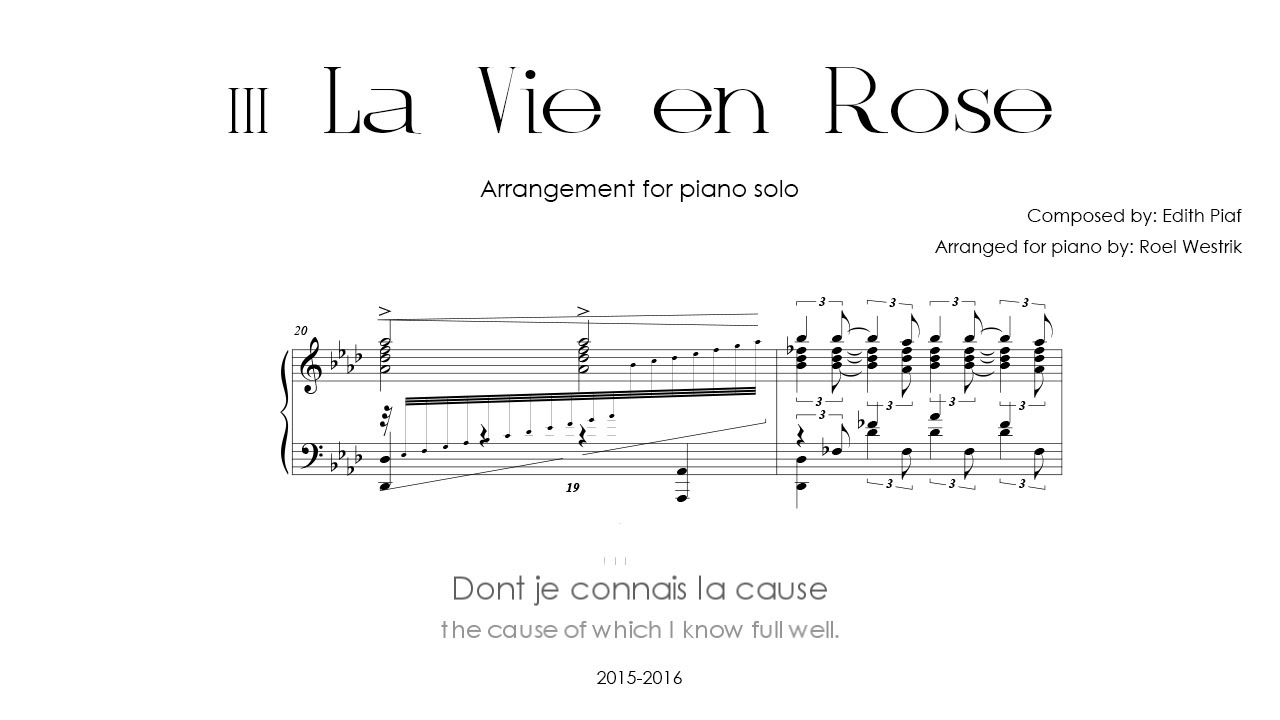 La Vie En Rose Lyrics Translation